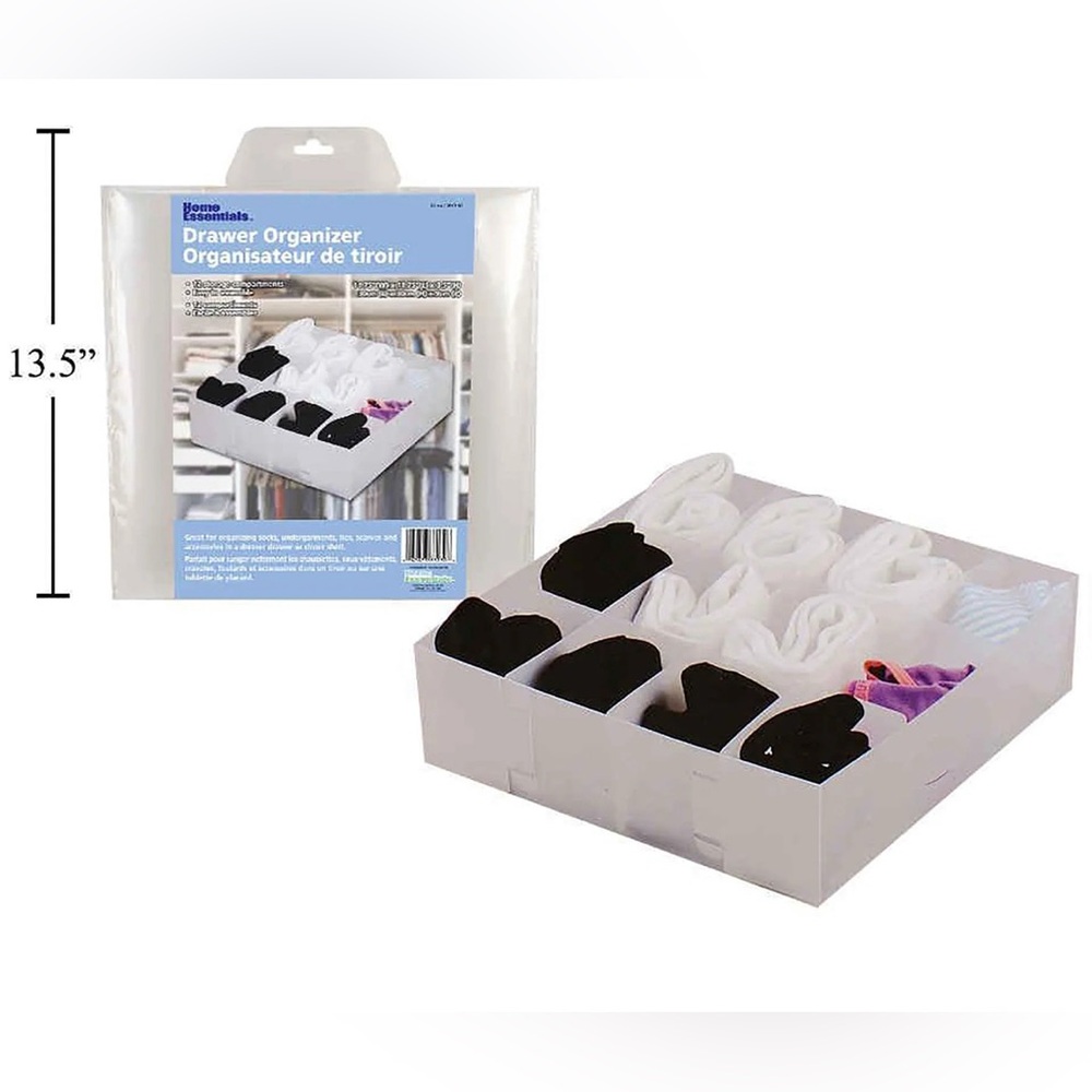 Home Essentials 12-Compartment Drawer Organizer – NWT